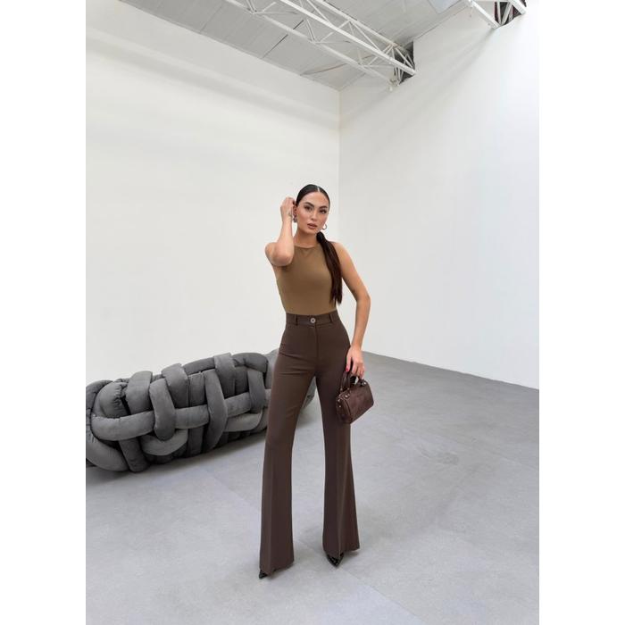230 Gr Poly Viscose Full Lycra İspanyol Paça Pantolon