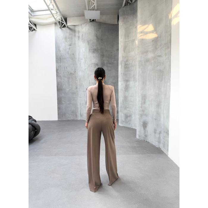 230 Gr Poly Viscose Full Lycra Pi̇leli̇ Palazzo Pantolon