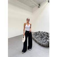 230 Gr Poly Viscose Full Lycra Pi̇leli̇ Palazzo Pantolon