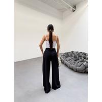 230 Gr Poly Viscose Full Lycra Pi̇leli̇ Palazzo Pantolon