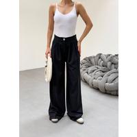 230 Gr Poly Viscose Full Lycra Pi̇leli̇ Palazzo Pantolon