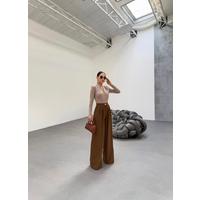 230 Gr Poly Viscose Full Lycra Pi̇leli̇ Palazzo Pantolon