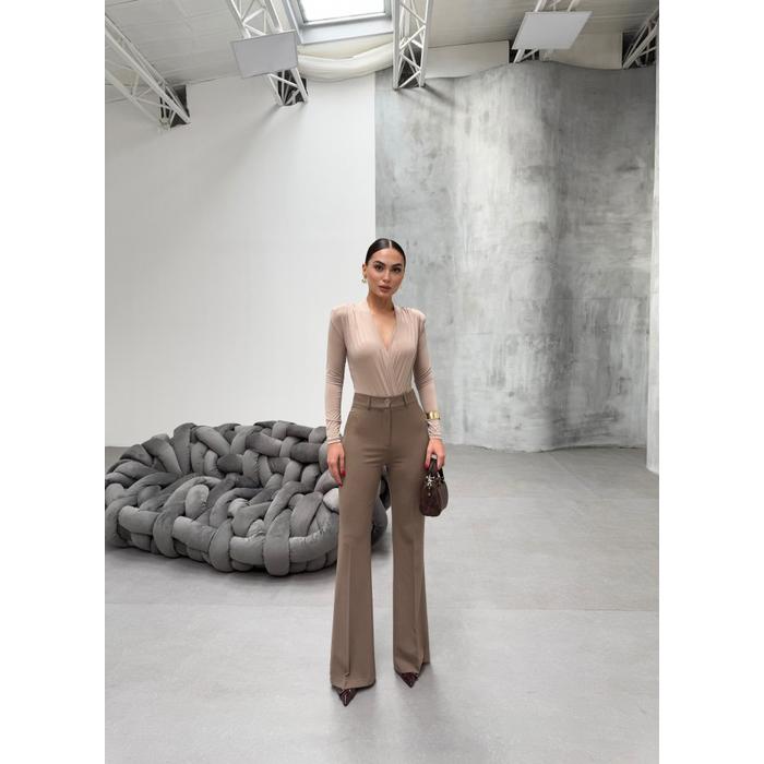 230 Gr Poly Viscose Full Lycra İspanyol Paça Pantolon