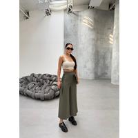 230 Gr Poly Viscose Full Lycra Metal Toka Aksesuarli Pantolon
