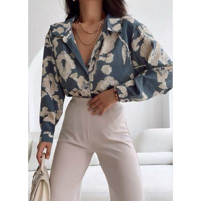 3900 Oversize Uzun Basic Gömlek - V. Antrasit
