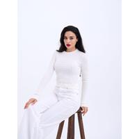 4211 TRİKO SAÇ ÖRGÜ KAZAK-EKRU