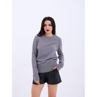4217 TRİKO BASİC KAZAK-GRİ