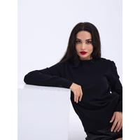 4217 TRİKO BASİC KAZAK-SİYAH