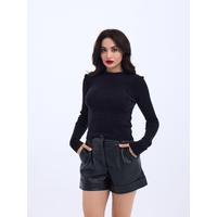 42201 TRİKO BASİC KAZAK-SİYAH