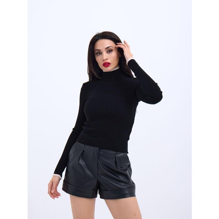 42251 TRİKO BALIKÇI FİTİLLİ KAZAK-SİYAH-EKRU