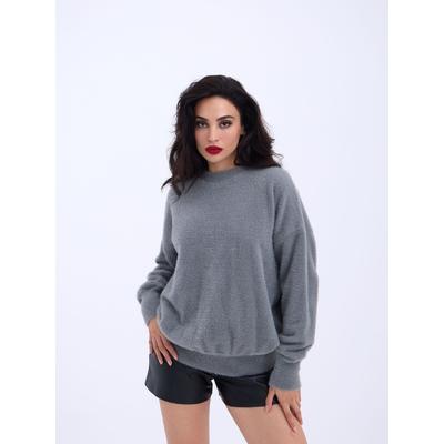 42331 TRİKO SIFIR YAKA SALAŞ KAZAK-GRİ