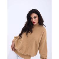 42331 TRİKO SIFIR YAKA SALAŞ KAZAK-VİZON
