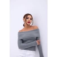 42431 TRİKO DEGAJE YAKA KAZAK-ANTRASİT