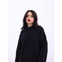 43031 TRİKO YARIM BALIKÇI KISA KAZAK-SİYAH