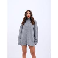 43061 TRİKO YARIM BALIKÇI KAZAK-GRİ
