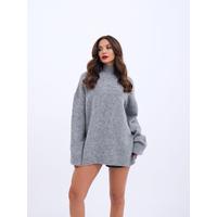 43061 TRİKO YARIM BALIKÇI KAZAK-GRİ