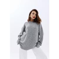 43071 TRİKO SIFIR YAKA SALAŞ KAZAK-GRİ