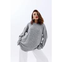 43071 TRİKO SIFIR YAKA SALAŞ KAZAK-GRİ