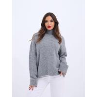 43081 TRİKO YARIM BALIKÇI SALAŞ KAZAK-GRİ
