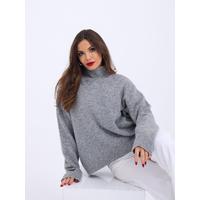 43081 TRİKO YARIM BALIKÇI SALAŞ KAZAK-GRİ