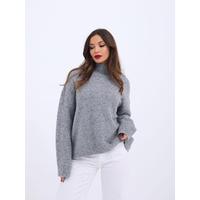 43081 TRİKO YARIM BALIKÇI SALAŞ KAZAK-GRİ