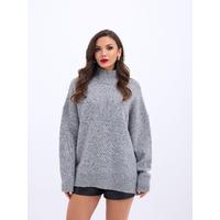 43141 TRİKO YARIM BALIKÇI SALAŞ KAZAK-GRİ