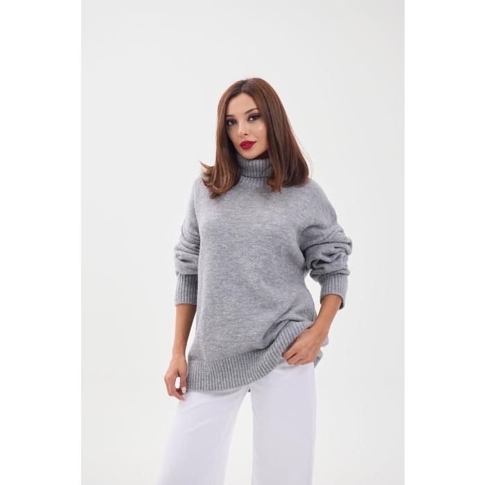 43151 TRİKO BALIKÇI SALAŞ KAZAK-GRİ