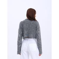 43191 TRİKO CROP KAZAK-ANTRASİT