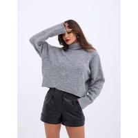 43211 TRİKO BALIKÇI KAZAK-GRİ