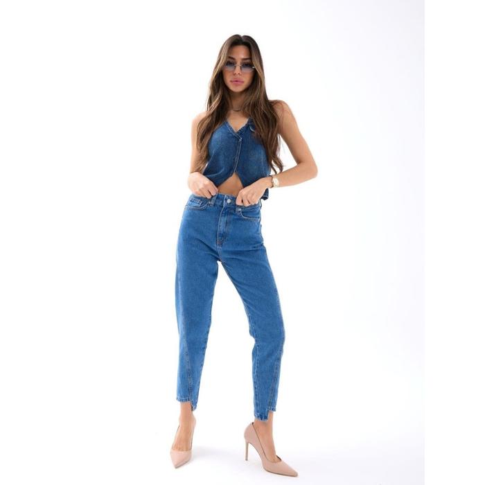 5682 KOT PANTOLON-KOYU MAVİ