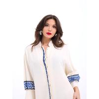 5758 ELBİSE-KREM-SAX