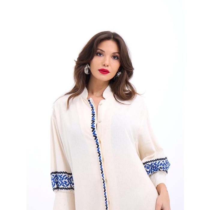 5758 ELBİSE-KREM-SAX