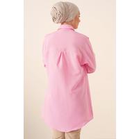 5845 Tesettür Tunik - Pembe
