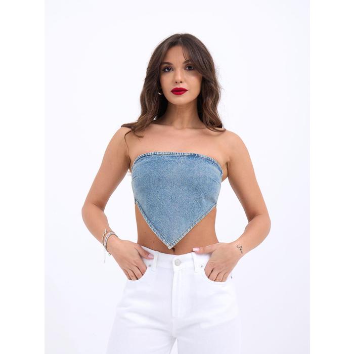 6222 KOT CROP-MAVİ