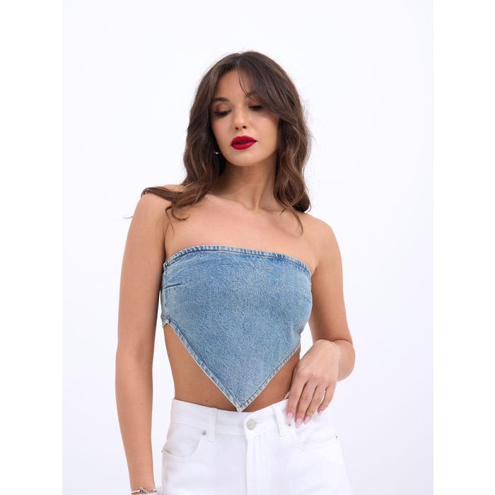 6222 KOT CROP-MAVİ