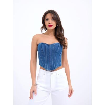 6241 KOT BLUZ-MAVİ