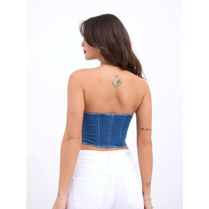 6241 KOT BLUZ-MAVİ