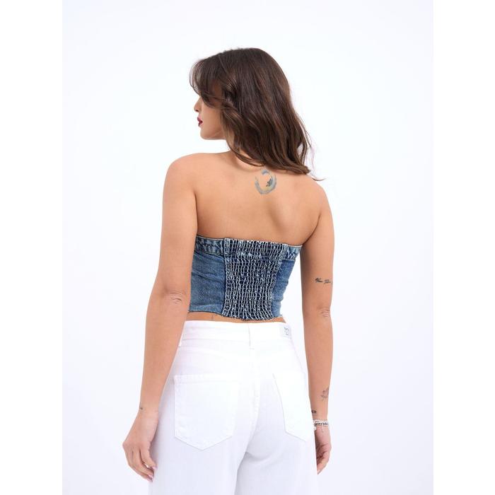6285 KOT BLUZ-MAVİ