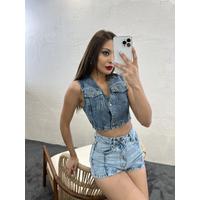 6317 KOT BLUZ-MAVİ