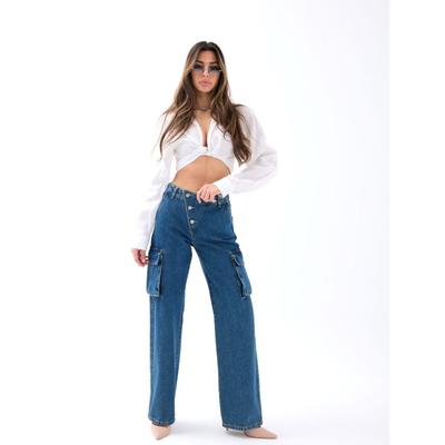 6519 KOT PANTOLON-MAVİ