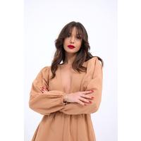 6528 TULUM ELBİSE-CAMEL