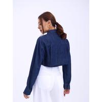 6603 KOT BLUZ-MAVİ