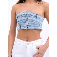 6817 KOT CROP-MAVİ