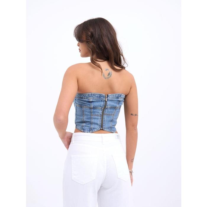 6878 KOT CROP-MAVİ