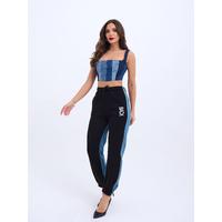 6890 KOT CROP-MAVİ