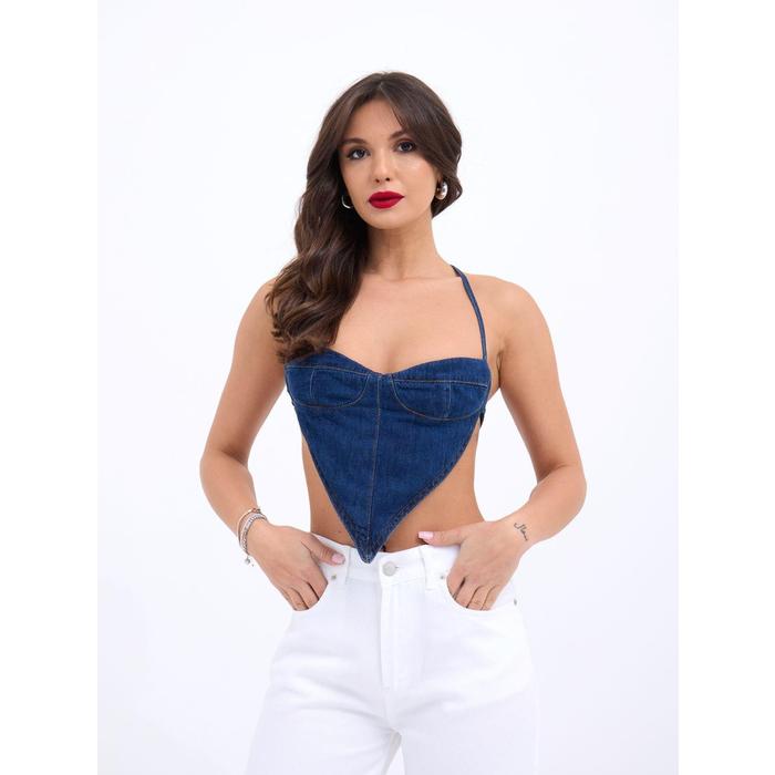 6968 KOT CROP-MAVİ