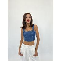 6987 KOT BLUZ-MAVİ