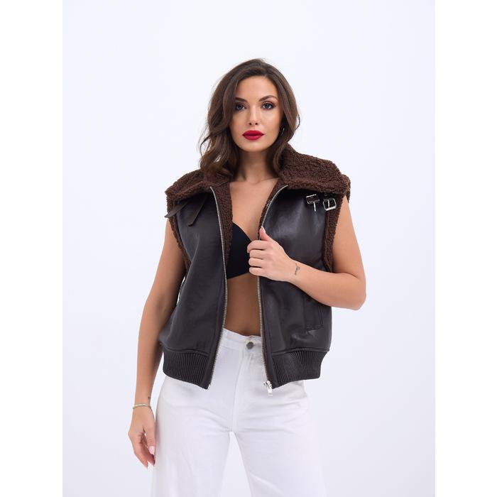 7259 YELEK-KOYU KAHVE
