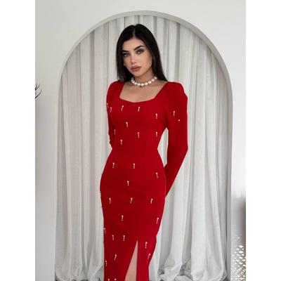 Akit İnci Detaylı Elbise