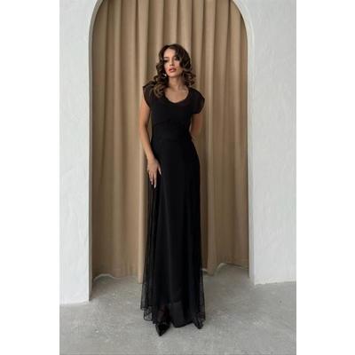 Archernar Şifon Tül Elbise 2704-8